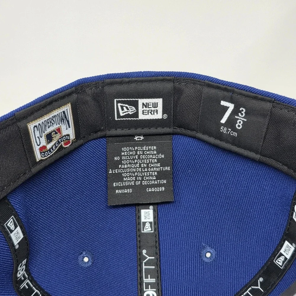 New Era 59fifty New York Yankees MLB Fitted Cap 7 3/8 Hat 1996 World Series Blue